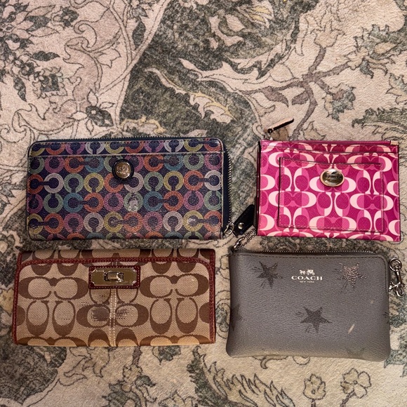 Coach Handbags - Coach Women's Colorful Wallet and Pouch Set